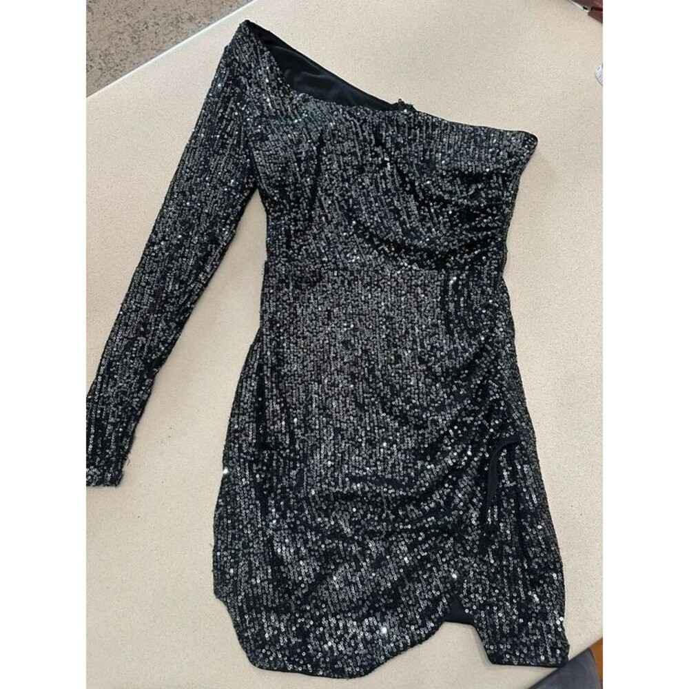Black mini formal dress